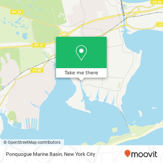 Ponquogue Marine Basin map