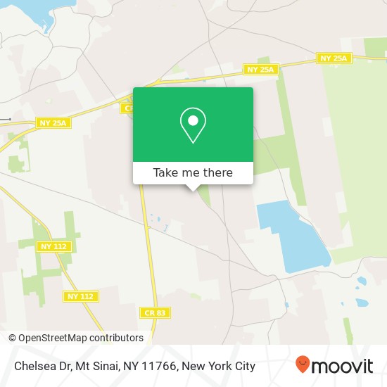 Chelsea Dr, Mt Sinai, NY 11766 map