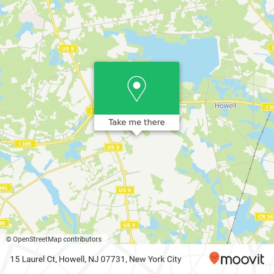 15 Laurel Ct, Howell, NJ 07731 map