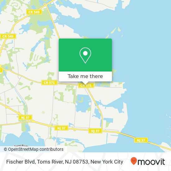 Fischer Blvd, Toms River, NJ 08753 map