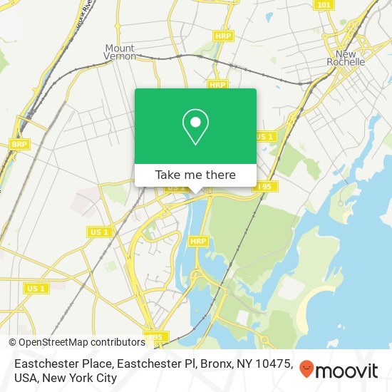 Eastchester Place, Eastchester Pl, Bronx, NY 10475, USA map