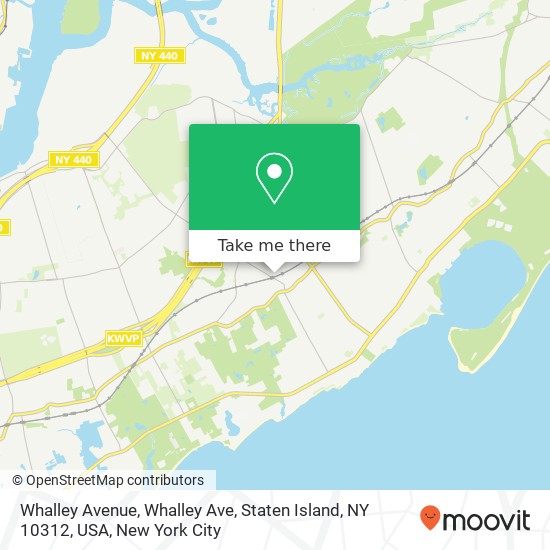 Mapa de Whalley Avenue, Whalley Ave, Staten Island, NY 10312, USA