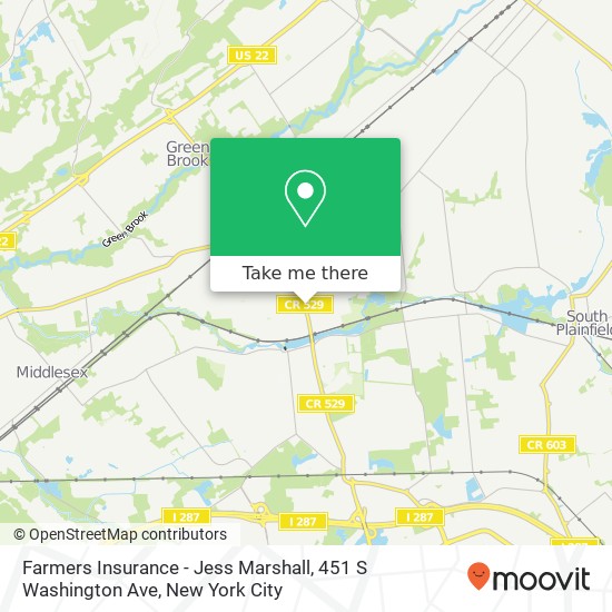 Mapa de Farmers Insurance - Jess Marshall, 451 S Washington Ave