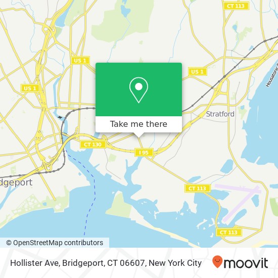 Hollister Ave, Bridgeport, CT 06607 map