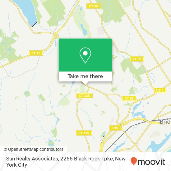 Mapa de Sun Realty Associates, 2255 Black Rock Tpke