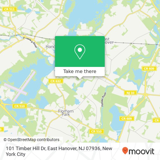 101 Timber Hill Dr, East Hanover, NJ 07936 map