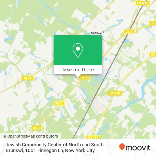 Jewish Community Center of North and South Brunswi, 1001 Finnegan Ln map