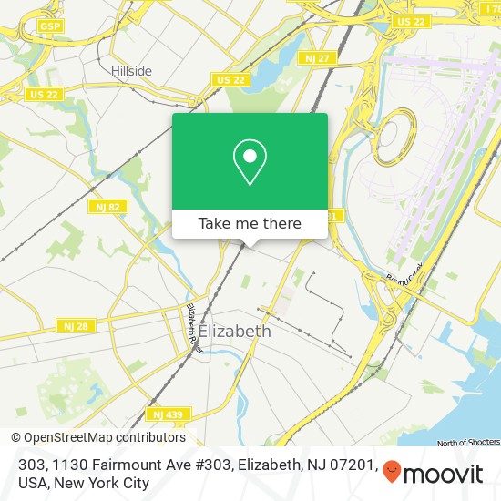 303, 1130 Fairmount Ave #303, Elizabeth, NJ 07201, USA map