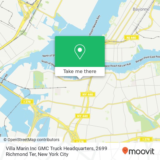 Mapa de Villa Marin Inc GMC Truck Headquarters, 2699 Richmond Ter