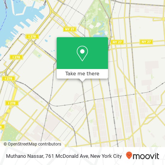 Muthano Nassar, 761 McDonald Ave map