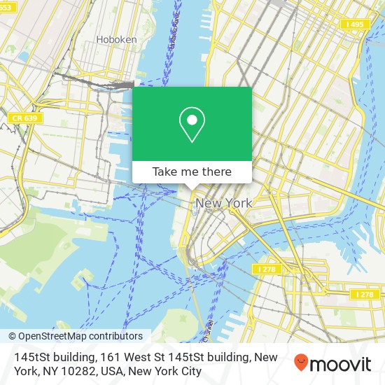 145tSt  building, 161 West St 145tSt  building, New York, NY 10282, USA map