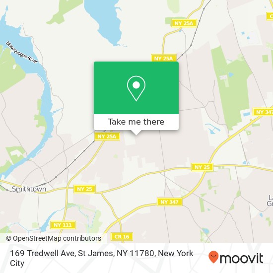 169 Tredwell Ave, St James, NY 11780 map