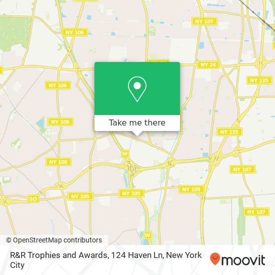 Mapa de R&R Trophies and Awards, 124 Haven Ln