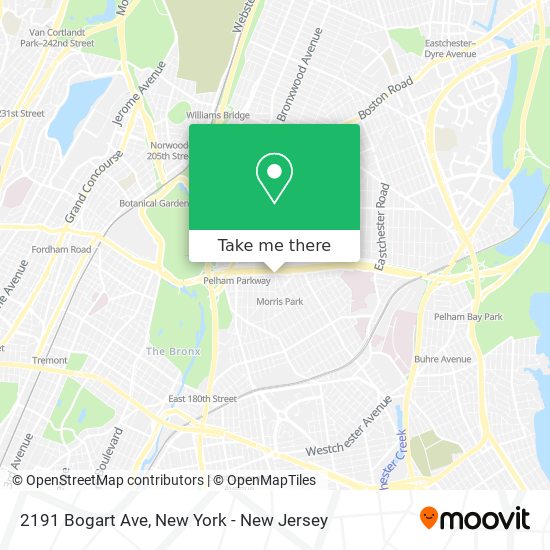 Mapa de 2191 Bogart Ave