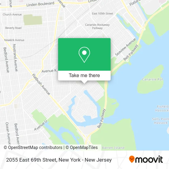 Mapa de 2055 East 69th Street
