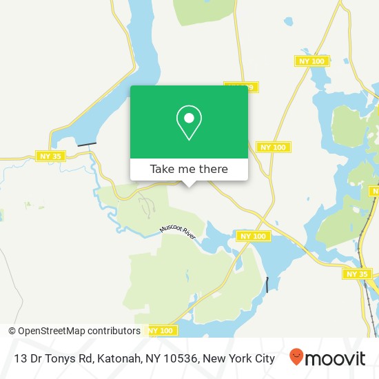 Mapa de 13 Dr Tonys Rd, Katonah, NY 10536