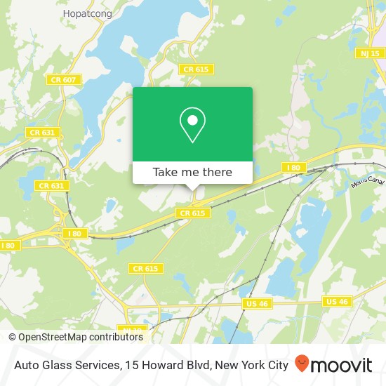 Auto Glass Services, 15 Howard Blvd map