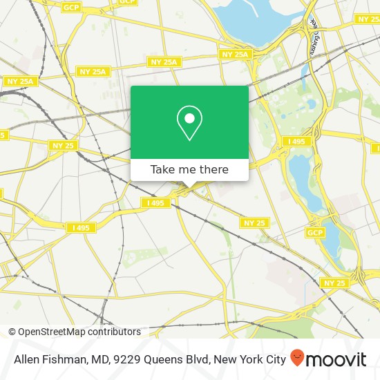 Mapa de Allen Fishman, MD, 9229 Queens Blvd