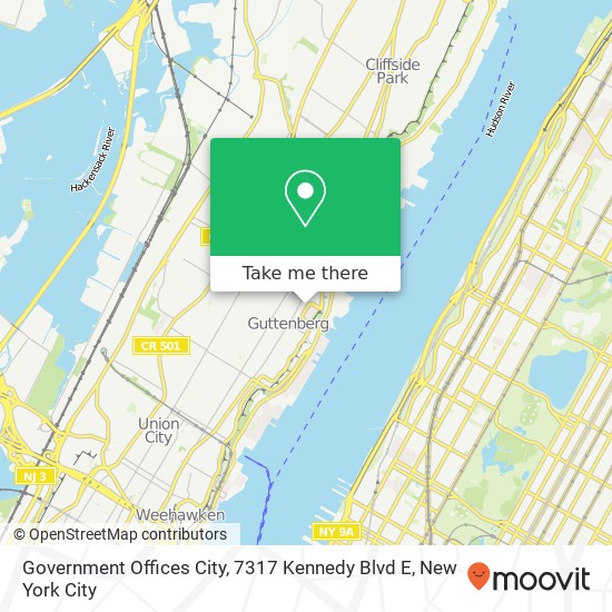 Mapa de Government Offices City, 7317 Kennedy Blvd E