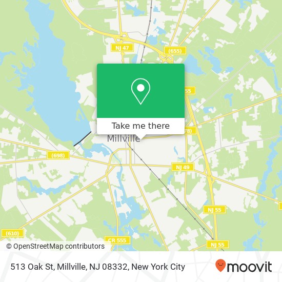 513 Oak St, Millville, NJ 08332 map
