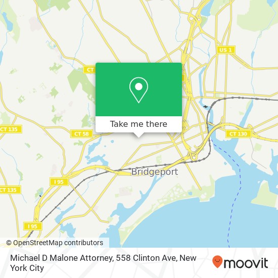 Michael D Malone Attorney, 558 Clinton Ave map