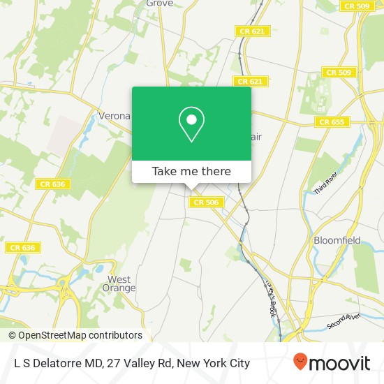 Mapa de L S Delatorre MD, 27 Valley Rd