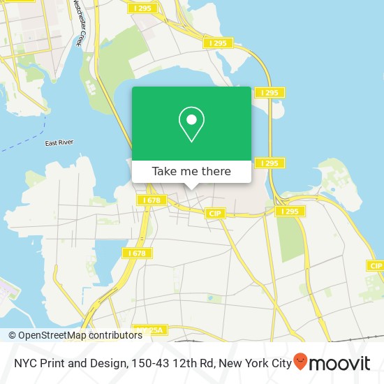 Mapa de NYC Print and Design, 150-43 12th Rd