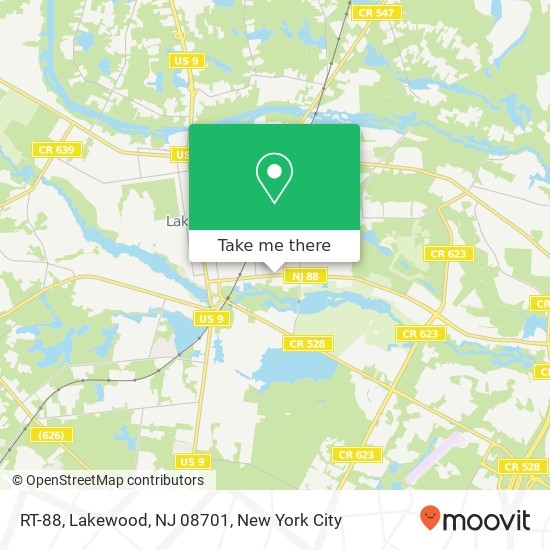 RT-88, Lakewood, NJ 08701 map