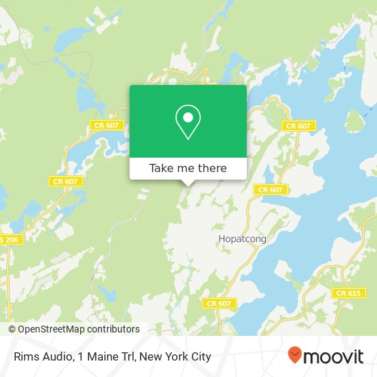 Rims Audio, 1 Maine Trl map