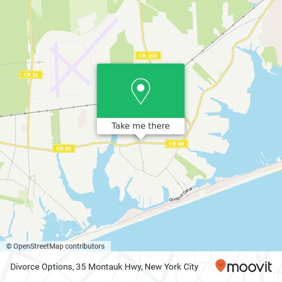 Divorce Options, 35 Montauk Hwy map