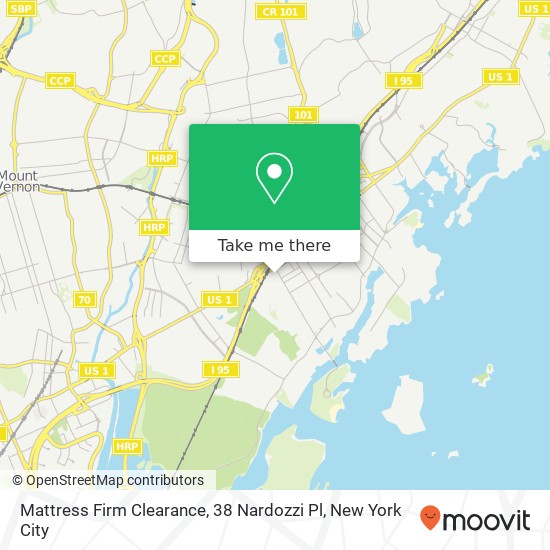 Mapa de Mattress Firm Clearance, 38 Nardozzi Pl