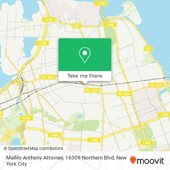 Mallilo Anthony Attorney, 16309 Northern Blvd map