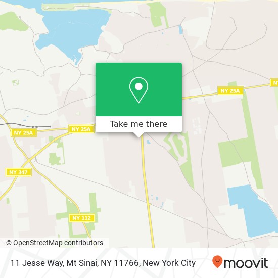 Mapa de 11 Jesse Way, Mt Sinai, NY 11766