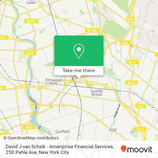 David J van Schaik - Ameriprise Financial Services, 250 Pehle Ave map