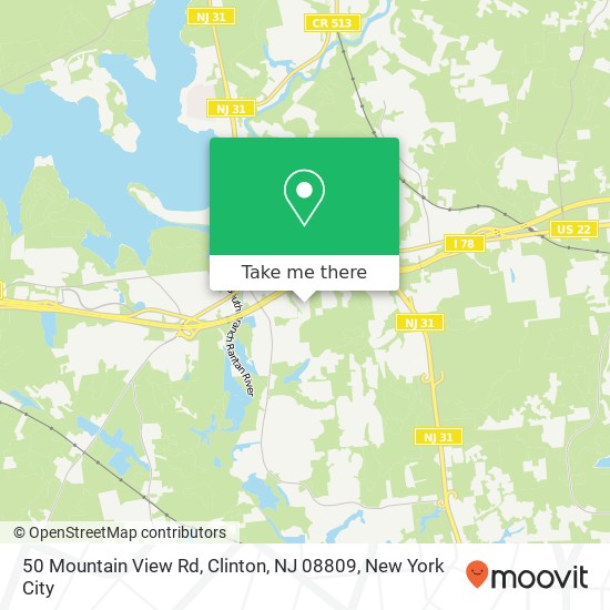 50 Mountain View Rd, Clinton, NJ 08809 map