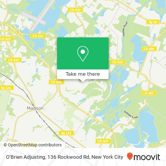 Mapa de O'Brien Adjusting, 136 Rockwood Rd