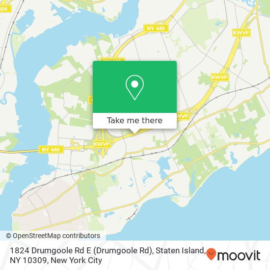 Mapa de 1824 Drumgoole Rd E (Drumgoole Rd), Staten Island, NY 10309