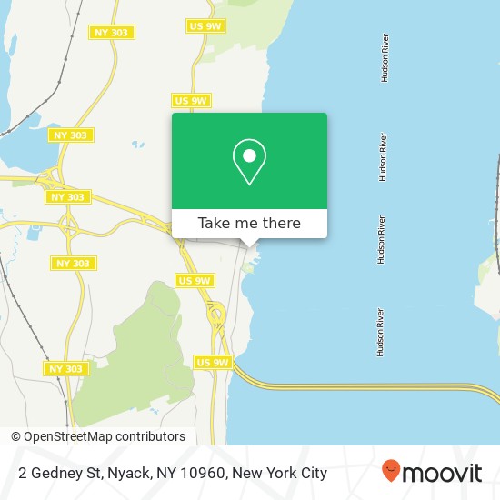 Mapa de 2 Gedney St, Nyack, NY 10960