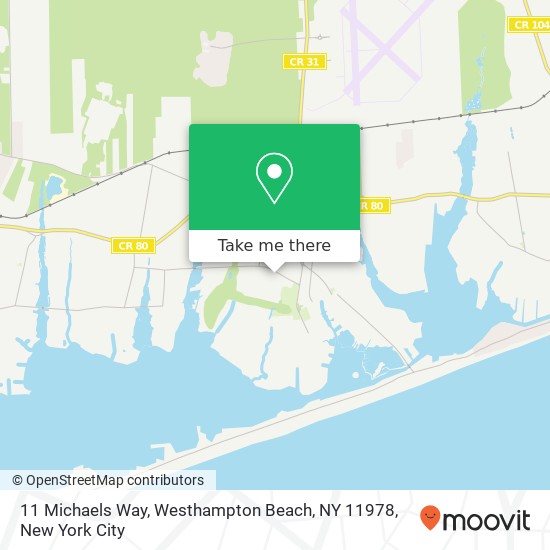 11 Michaels Way, Westhampton Beach, NY 11978 map