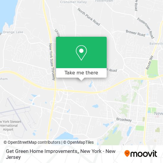 Get Green Home Improvements, map