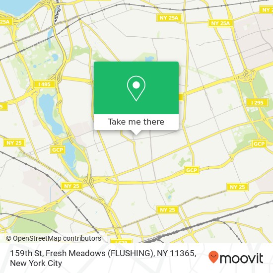 159th St, Fresh Meadows (FLUSHING), NY 11365 map