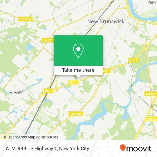 ATM, 999 US Highway 1 map