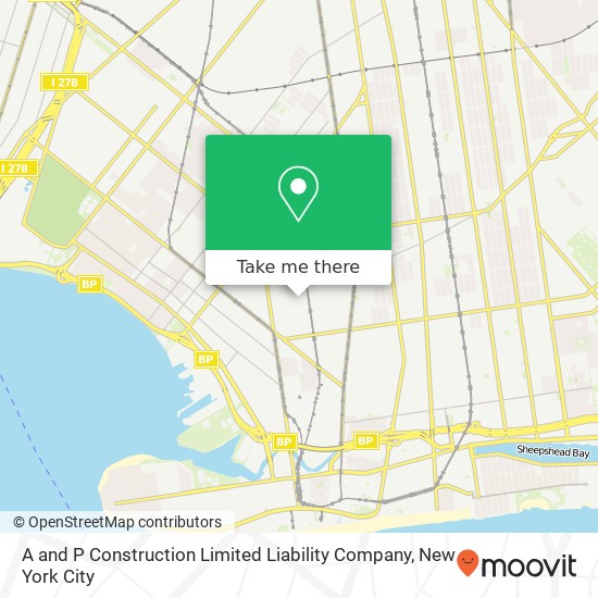 A and P Construction Limited Liability Company map