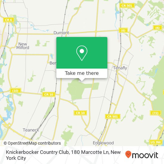 Knickerbocker Country Club, 180 Marcotte Ln map