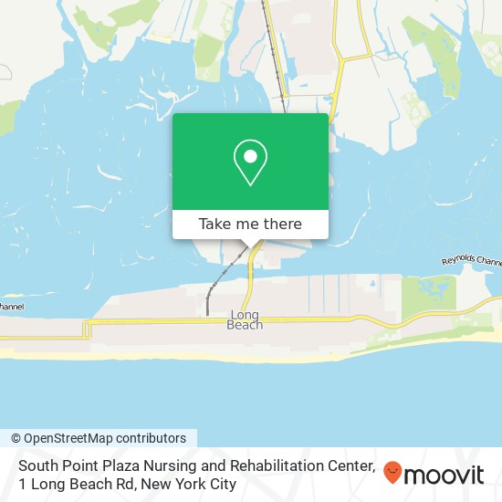 Mapa de South Point Plaza Nursing and Rehabilitation Center, 1 Long Beach Rd