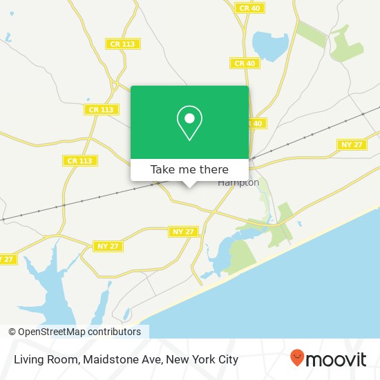 Mapa de Living Room, Maidstone Ave