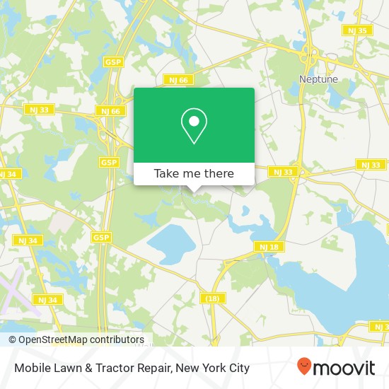Mobile Lawn & Tractor Repair map
