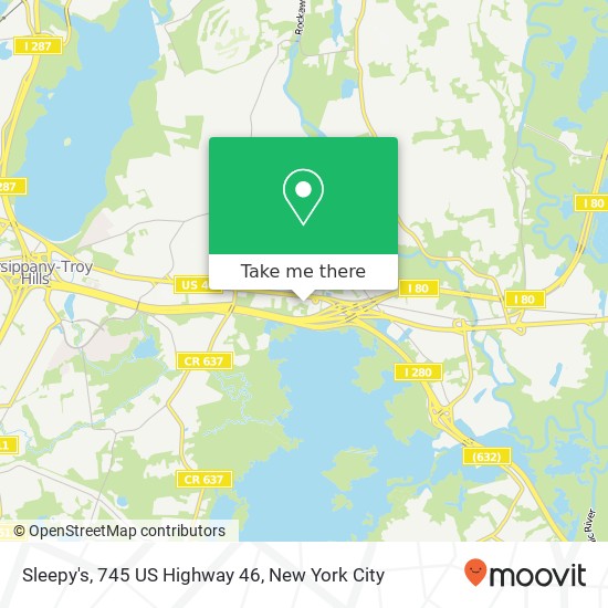 Mapa de Sleepy's, 745 US Highway 46