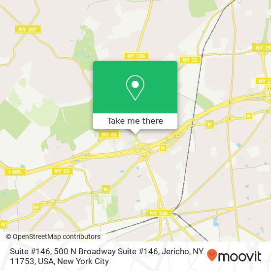 Suite #146, 500 N Broadway Suite #146, Jericho, NY 11753, USA map