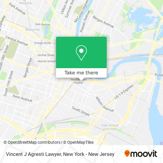 Mapa de Vincent J Agresti Lawyer